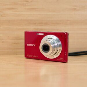 Sony Cyber-shot DSC-W330 14.1MP Digital Camera Red Carl Zeiss Tested